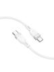 Kabel USB C do USB C Hoco 3A 60W Silikonowy 1 m X109 biały