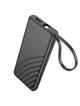 Powerbank Hoco 5000 mAh 2A z wbudowanym kablem USB C J129  czarny