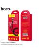 Kabel USB A do USB C Hoco 2A 1 m X26 czarno czerwony