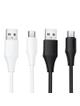 Kabel USB A do USB C Hoco 3A silikonowy 1 m X124 czarny