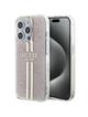 GUESS futerał do IPHONE 15 Pro GUHCP15LH4PSEGP (4G Gold  Stripe) różowy