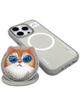 NIMMY futerał GLASSES COOL CAT kompatybilny z MagSafe do IPHONE 16 Pro szary