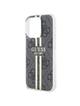 GUESS futerał do IPHONE 15 Pro GUHCP15LH4PSEGK (4G Gold Stripe) czarny