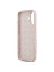 GUESS futerał do IPHONE 17 GUHCP17SSC4GSMP (Silicone W/ Big 4G Script) różowy
