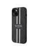 GUESS futerał do IPHONE 15 kompatybilny z MagSafe GUHMP15SP4RPSK (4G Printed Stripes) czarny