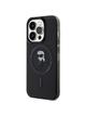 KARL LAGERFELD futerał do IPHONE 15 Pro KLHMP15LHFCKNOK (Ikonik + MAG) czarny