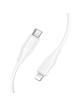 Kabel USB C do Lightning Hoco 27W silikonowy 1 m X124 biały