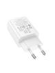 Ładowarka sieciowa do telefonu Hoco USB C QC PD 20W N60 biała