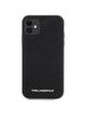 KARL LAGERFELD futerał do IPHONE 11 KLHCN61PQKPMK (Quilted K Pattern) czarny