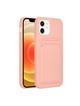 Futerał CARD CASE do IPHONE 12 różowy