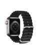 DUX DUCIS pasek OCEAN WAVE silikonowy do Apple Watch 42 / 44 / 45 mm czarny