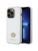 GUESS futerał do IPHONE 15 Pro GUHCP15LPS4DGPS (Strass Metal Logo) srebrny