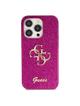GUESS futerał do IPHONE 15 Pro GUHCP15LHG4SGU (Fixed Glitter Big 4G) fioletowy