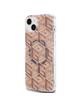 GUESS futerał do IPHONE 15 kompatybilny z MagSafe GUHMP15SHGCUSTGW (IML GCUBE) brązowy