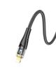 Kabel USB C do Lightning Hoco PD 27W 1,2 m U121 czarny transparentny