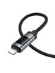 Kabel USB C do Lightning Hoco PD 27W 1,2 m z wyświetlaczem U148 czarny