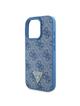 GUESS futerał do IPHONE 16 Pro Max GUHCP16XP4TDPB (PU Leather 4G Triangle Strass) niebieski