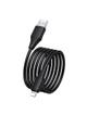 Kabel USB A do Lightning Hoco 2,4A silikonowy 1 m X124 czarny