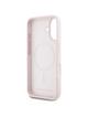 KARL LAGERFELD futerał do IPHONE 16 kompatybilny z MagSafe KLHMP16SSKCHTCP (Silicone KC Heads) różowy