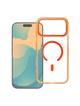 Futerał FRAME CLEAR HYBRID MAG COVER kompatybilny z MagSafe do IPHONE 17 Pro pomarańczowy