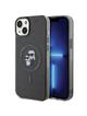 KARL LAGERFELD futerał do IPHONE 15 KLHMP15SHGKCNOK (Glitter + MAG) czarny