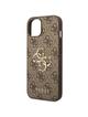 GUESS futerał do IPHONE 13 / 14 / 15 GUHCP14S4GMGBR (4G Big Metal Logo) brązowy