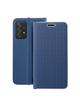 Kabura LUNA Book Carbon do SAMSUNG A52 5G / A52 LTE ( 4G ) / A52s 5G niebieski