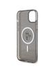 KARL LAGERFELD futerał do IPHONE 15 KLHMP15SHGKCNOK (Glitter + MAG) czarny