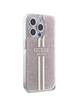 GUESS futerał do IPHONE 15 Pro GUHCP15LH4PSEGP (4G Gold  Stripe) różowy