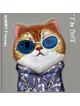 NIMMY futerał GLASSES COOL CAT do IPHONE 16 Pro Max szary