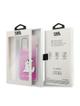 Oryginalne Etui KARL LAGERFELD Hardcase KLHCP14LCFNRCPI do iPhone 14 PRO (Choupette Eat / różowy)