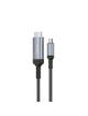 Kabel USB C do HDMI Hoco 4K 30Hz 2 m UA43 stalowy szary