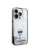 KARL LAGERFELD futerał do IPHONE 14 Pro Max KLHCP14XLKCNSK (Liquid Glitter C) transparentny