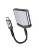 Adapter AUX 2w1 USB C do 2 x USB C Hoco 27W LS40 szary