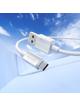 Kabel USB A do USB C Hoco 3A 1 m X107 biały