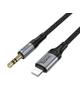 Kabel AUX Jack 3,5 mm do Lightning Hoco 1,5 m UPA33A czarny