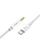 Kabel AUX Jack 3,5 mm do USB C Hoco 1 m UPA19 srebrny