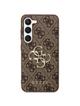 GUESS futerał do SAMSUNG S24 Plus GUHCS24M4GMGBR (Leather 4G Metal Logo) brązowy