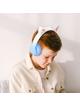 Słuchawki bezprzewodowe nauszne Hoco W42 Kocie Uszy krystaliszny niebieski