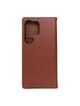Kabura SMART PRO Book skórzana do SAMSUNG S25 Ultra brązowy