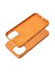Futerał LEATHER MAG COVER kompatybilny z MagSafe do IPHONE 15 Pro Max pomarańczowy