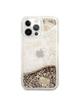 GUESS futerał do IPHONE 14 Pro GUOHCP14LGLHFLGO (Liquide Glitter Charms) złoty
