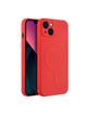 Futerał SILICONE MAG COVER kompatybilny z MagSafe do IPHONE 13 czerwony