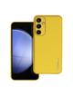 Futerał LEATHER CASE skórzany do SAMSUNG S23 FE żółty