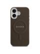 GUESS futerał do IPHONE 17 kompatybilny z MagSafe GUHMP17SPSAREGSW (PU W/ Classic Logo) brązowy