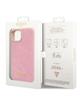 GUESS futerał do IPHONE 13 / 14 / 15 GUHCP14SHGCRHP (Croco Collection) różowy