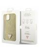 GUESS futerał do IPHONE 13 / 14 / 15 GUHCP14SHDGTPD (Rhinestone Triangle) złoty