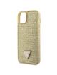 GUESS futerał do IPHONE 13 / 14 / 15 GUHCP14SHDGTPD (Rhinestone Triangle) złoty