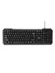 ART klawiatura przewodowa USB A QWERTY AK-46U czarna
