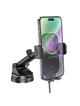 Uchwyt na telefon do samochodu indukcyjny Hoco 15 W do szyby / deski HW5 czarny